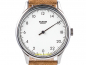 Preview: Wundrwatch Silver Caramel Suede Einzeigeruhr Zifferblatt