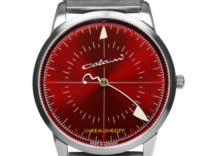 Colani Einzeigeruhr rot 1340-M5