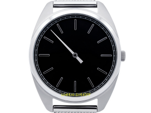 Einzeigeruhr von TIMEMATE - Mate 101 Double Silver Black