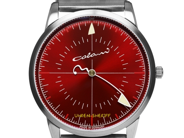 Colani Einzeigeruhr rot 1340-M5