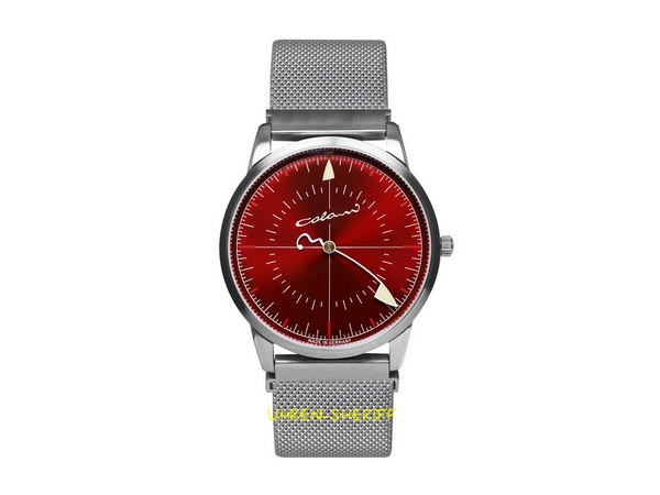 Colani Einzeigeruhr rot 1340-M5