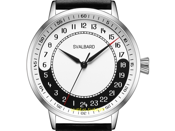 24 Stunden Uhr von SVALBARD - YIN YANG AA53