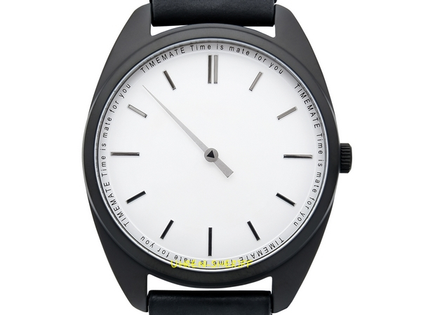 Einzeigeruhr von TIMEMATE - Mate 102 Double Black Off-White