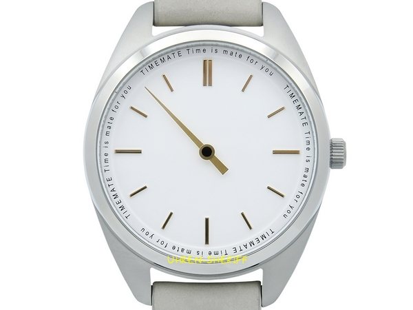 Einzeigeruhr für Damen von TIMEMATE - Mate 302 Silver Light Grey Off White