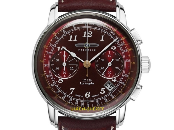 Zeppelin Chrono 7614-6 - Serie LZ 126 Los Angeles Zifferblatt