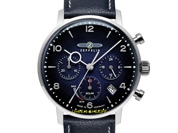 Zeppelin Solaruhr Chrono - 80863-n Zifferblatt